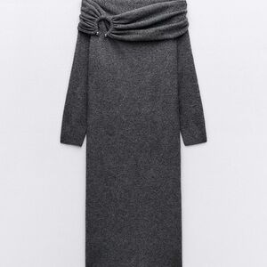 Worn 1x Zara off shoulder Sweater Dress